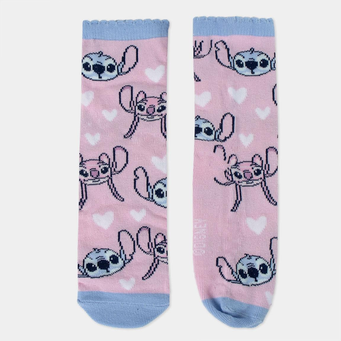 Stitch and Angel Socks in Money Box Girls