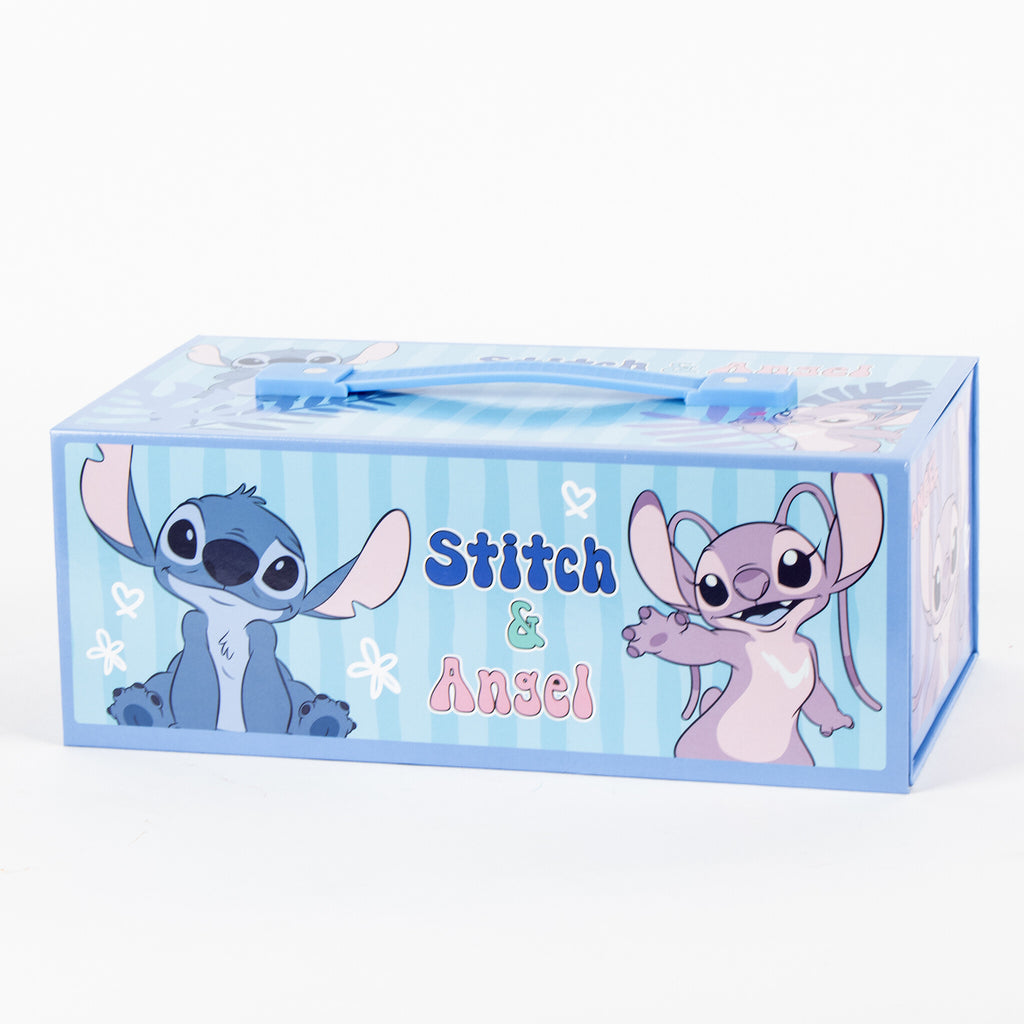 Stitch en Angel Tekendoos Kind – 44-delige Kleurset om te Knutselen en Tekenen – Voor Meisjes en Jongens