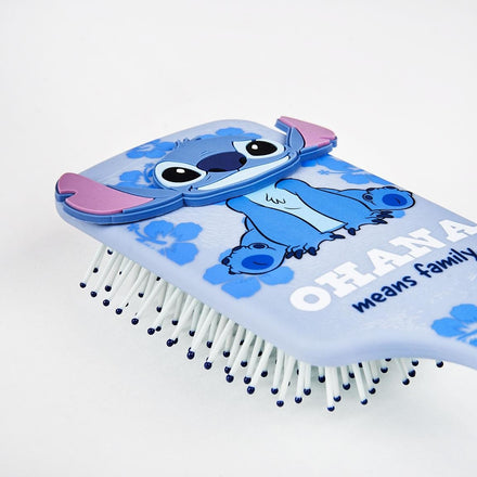 Disney Stitch & Angel Beauty Set 6-Delig – Toilettas, Haarborstel, Slaapmasker, Haarband & Make-up Sponsjes