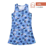 Stitch Dress - Blue - Tropical