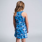 Stitch Jurk - Blauw - Tropical