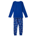 Disney Stitch Pyjama Jongens – 100% Katoen – Blauwe Kinderpyjama met Lange Mouwen
