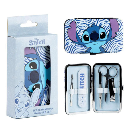 Disney Stitch Manicure Set Meisjes – Nagelset Kinderen met Schaartje en Vijl – Compact Reisset