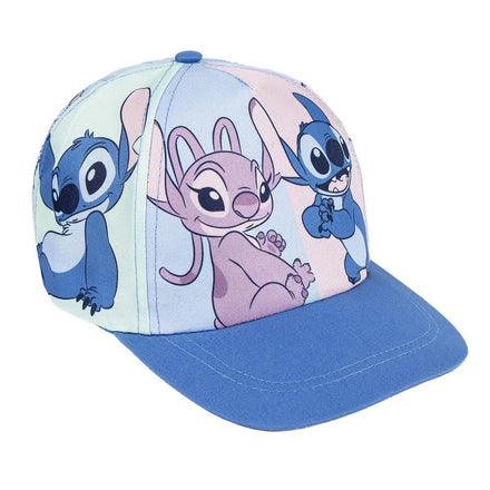 Disney Stitch & Angel Pet – Kinder Pet – Blauw/Roze – Verstelbaar – Zomer Accessoire