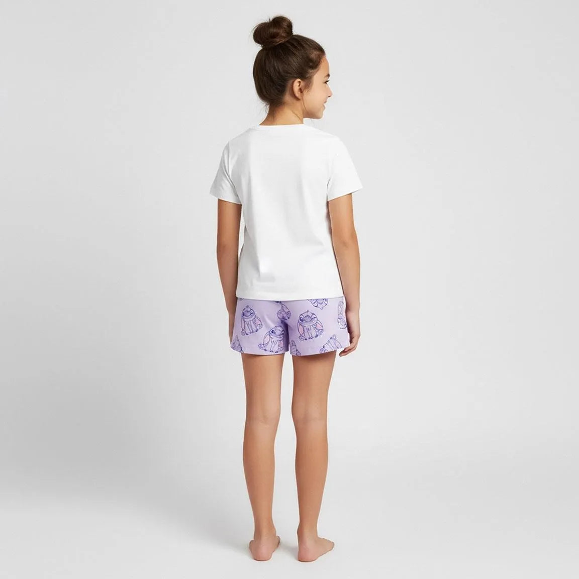 Stitch Sommer Set Mädchen Lila