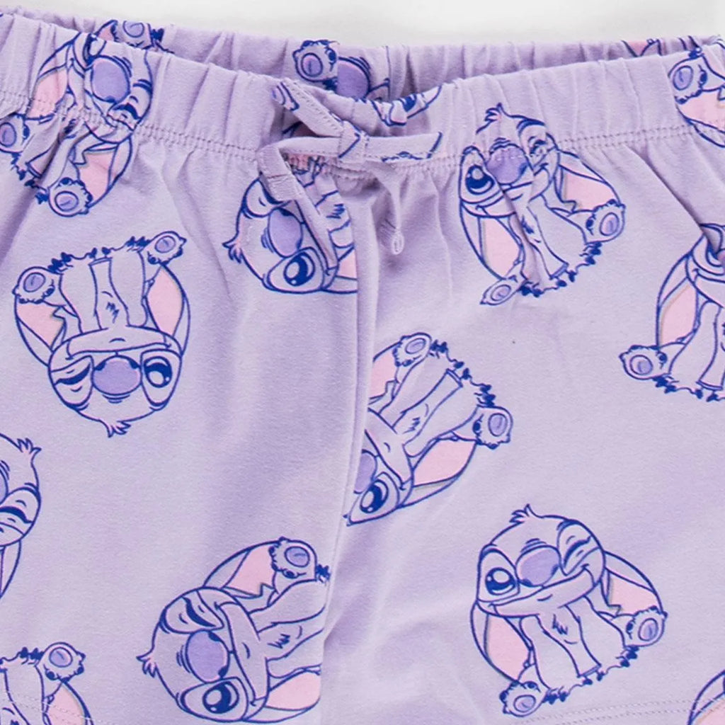 Stitch Sommer Set Mädchen Lila