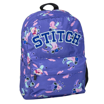 Stitch Rugzak Meisjes Jongens Laptopvak - Hoogte 42cm