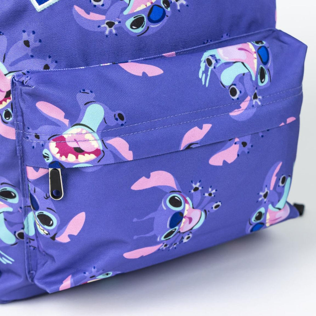 Stitch Backpack Girls Boys Laptop Compartment - Height 42cm