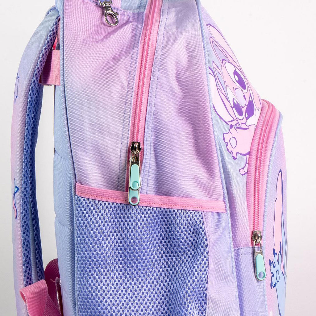 Disney Stitch Rucksack Mädchen – I Love Stitch Schultasche – 44 cm – Lila Kinderrucksack