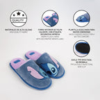 Disney Stitch Sloffen - Blauw en Roze