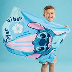 Stitch Strandtuch Baumwolle 70x140 cm Blau Rosa