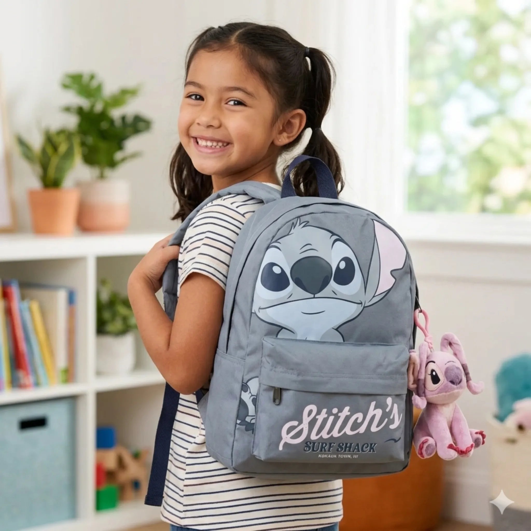 Stitch Backpack & Angel Bag Clip