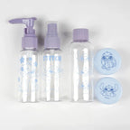 Disney Stitch Hygiene Set voor Kinderen – Reisflesjes Set met Pompfles, Sprayfles, Flesje en Opbergtas