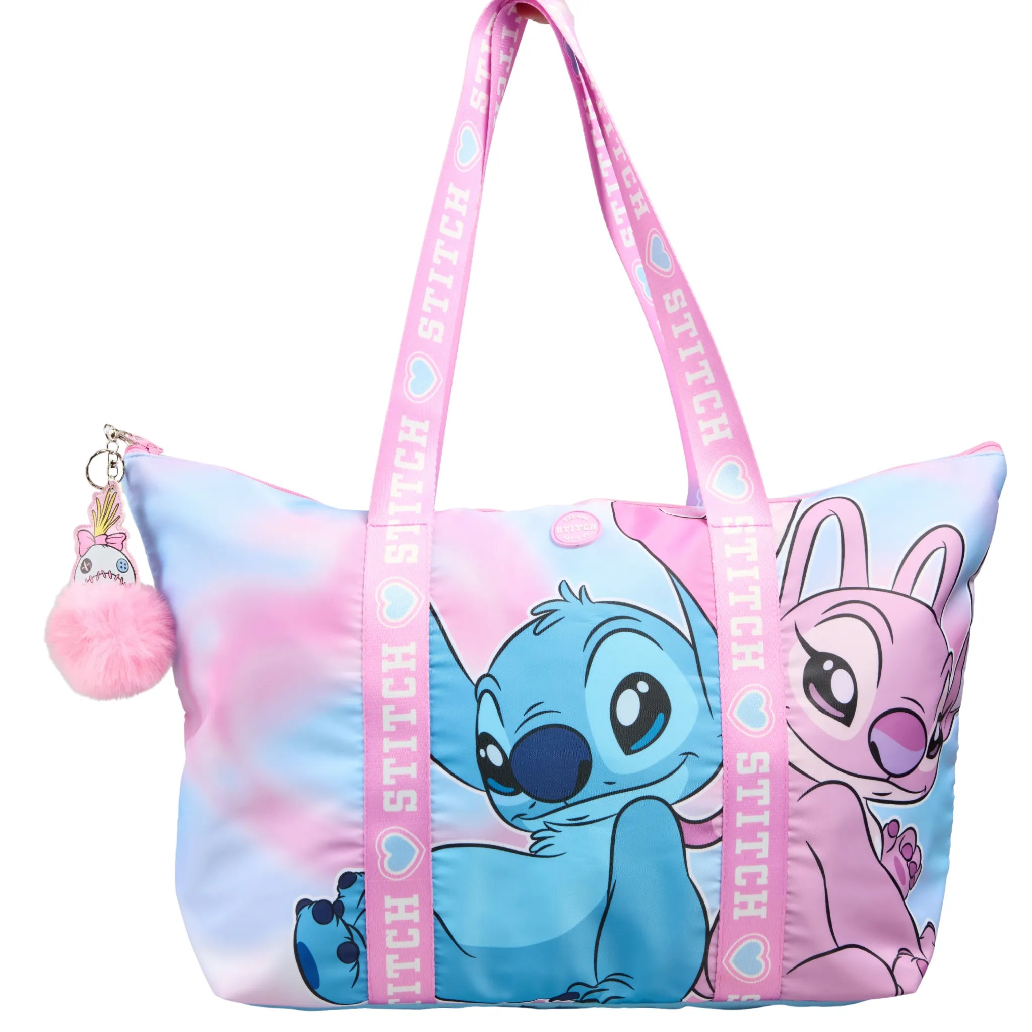 Stitch weekend bag girls pink blue