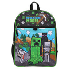 Minecraft Rucksack 5-teiliges Set – Jungen Schulranzen Mädchen – mit Lunchkit & Federmäppchen
