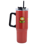 Super Mario Tumbler 940ml – RVS | Met Rietje & Handvat | Geïsoleerd