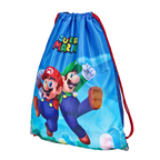 Super Mario Drawstring Bag for Kids – Swim Bag Boys – Mario & Luigi – 40x31 cm – Cinch Closure