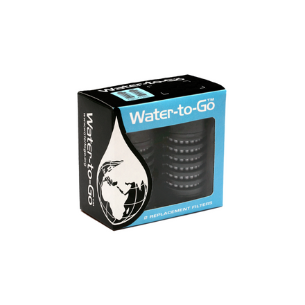 WatertoGo Filters Voor Alle Flessen 2 Stuks Zwart – BPA Vrij