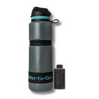 WatertoGo Waterfilter Drinkfles 75cl Active Blauw Milieubewust Veilig Water Drinken