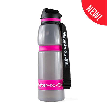 Water-to-Go Active Waterfles met Filter – Roze – BPA Vrij – Drinkfles voor Reizen, Sport en Outdoor