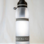 Water-to-Go Active Waterfles 1L Grijs – Met Filter – Verwijdert 99,9999% Bacteriën & Virussen – Duurzame Outdoor Fles