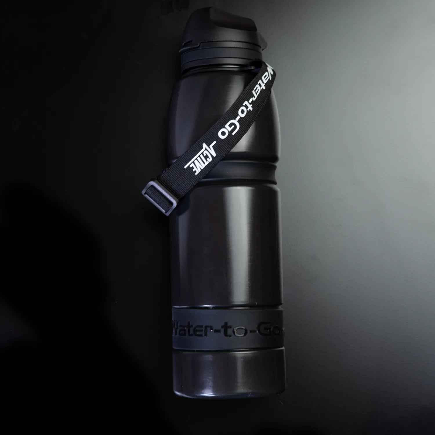 Water-to-Go Active Flasche 1L Schwarz