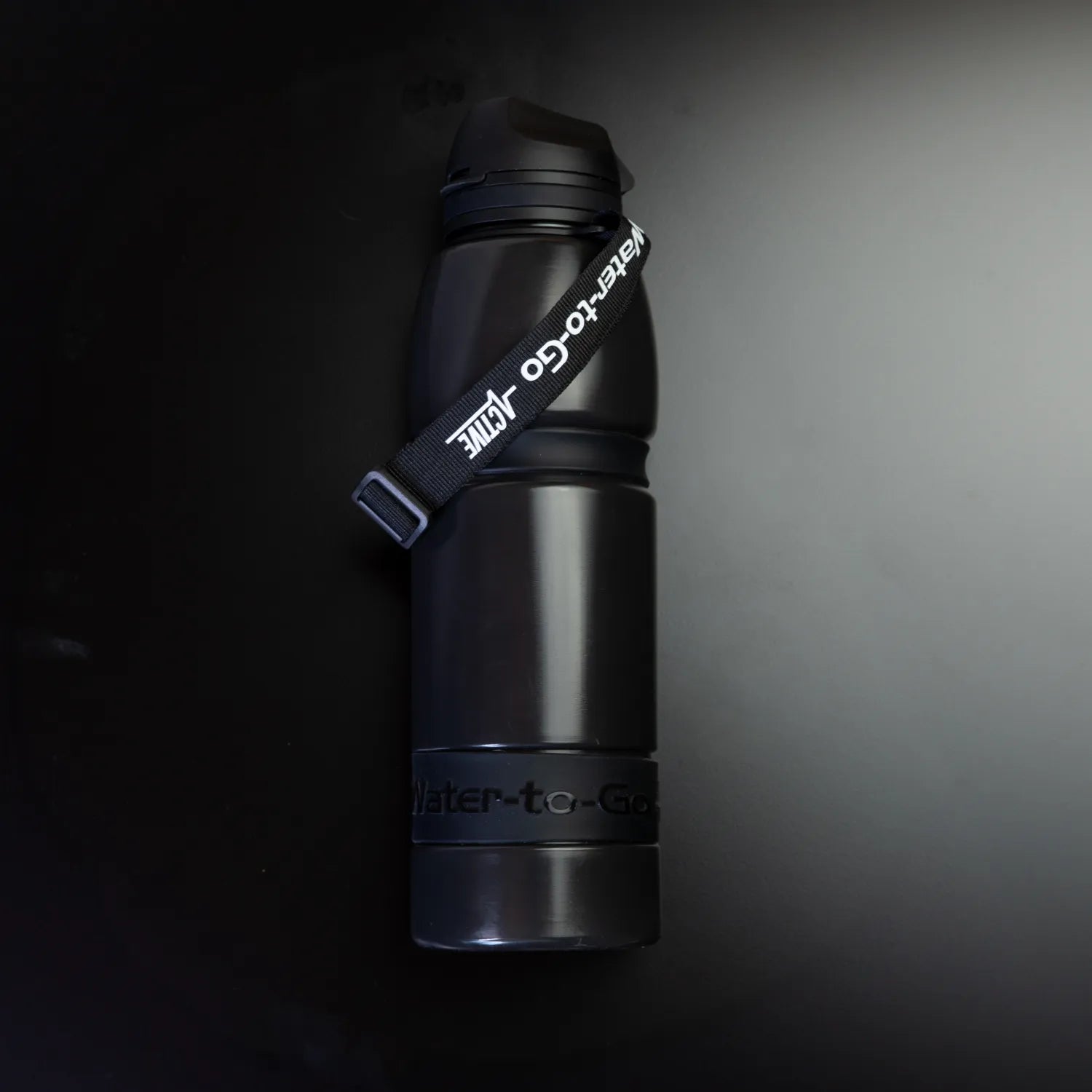 Water-to-Go Active Flasche 1L Schwarz