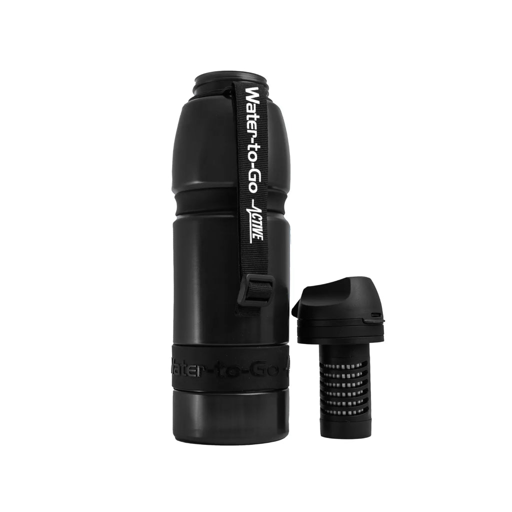 Water-to-Go Active Flasche 1L Schwarz