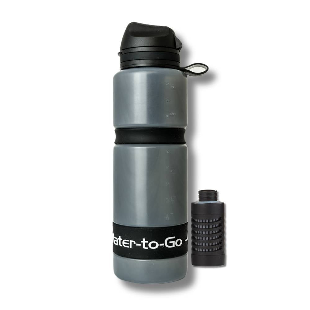 WatertoGo Waterfilter Drinkfles 75cl Active Zwart Milieubewust Veilig Water Drinken