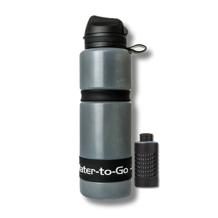 WatertoGo Waterfilter Drinkfles 75cl Active Zwart Milieubewust Veilig Water Drinken