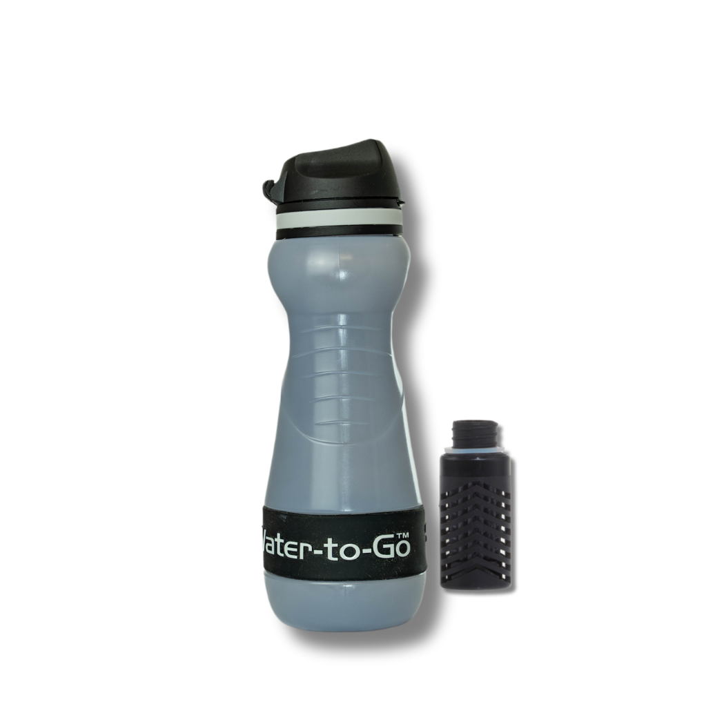 WatertoGo Waterfilter Drinkfles 55cl Active Zwart Milieubewust Veilig Water Drinken