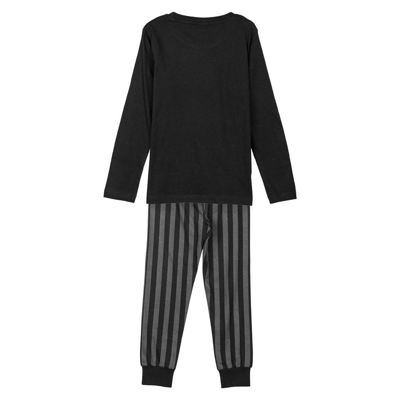 Wednesday Pyjama Meisjes 100% Katoen Zwart